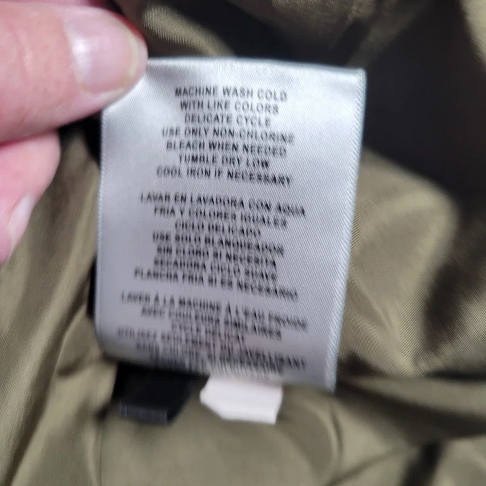 Levi Strauss & Co. Field Jacket‎ Men XXL Olive Green Hooded Zip Utility LM6RC421